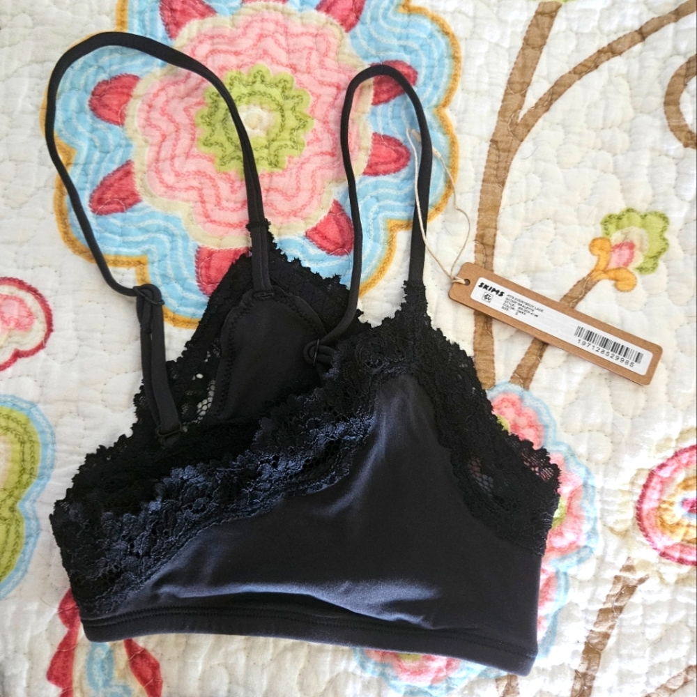 SKIMS bralette and thong
